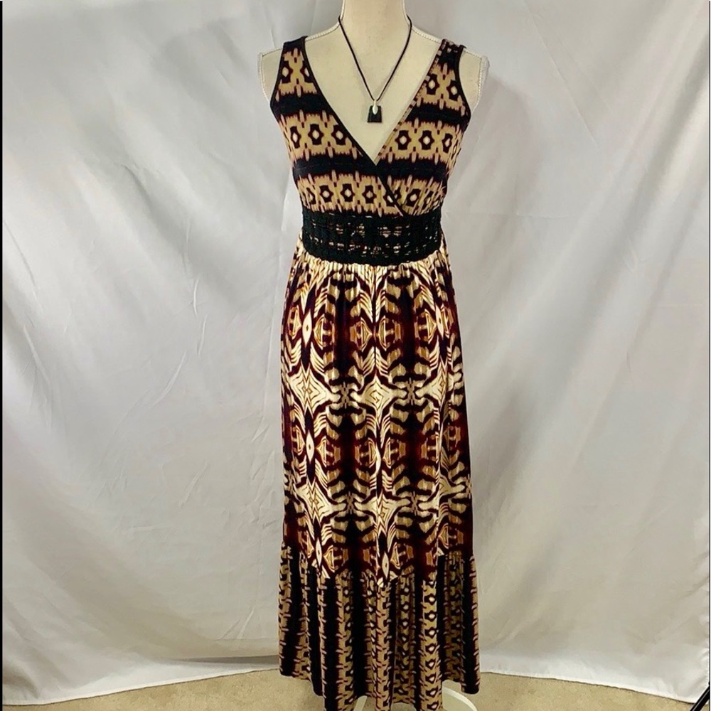 NWT a.n.a. summertime knit maxi with Aztec design